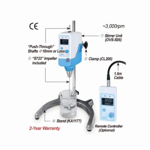 Daihan Premium Hi-speed Overhead Stirrer, OVS-S05 SET(with ka1177)  DH.STIO0105