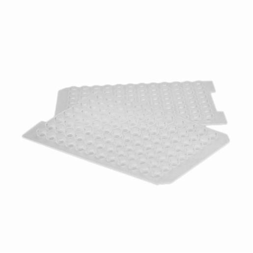 Porvair Sciences Clear spray coated PTFE/Silicone (8 mm) round 96 well sealing mat (Pre-slit) 9760758MR-96